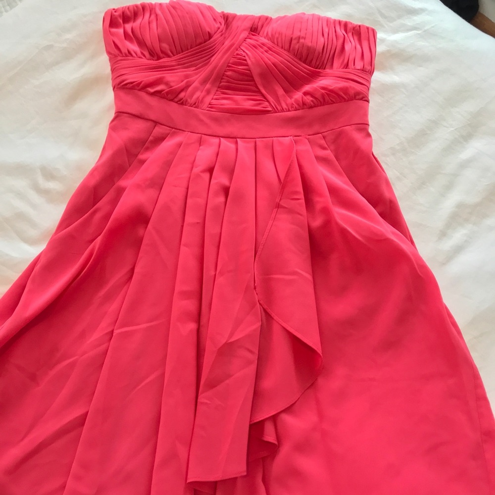 Pink strapless Aidan Mattox dress